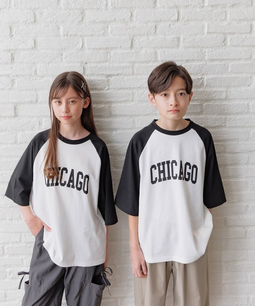 GLOBAL WORK（グローバルワーク） tシャツ ヘビロッTEEラグランBIG