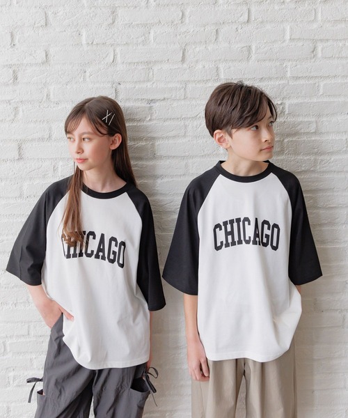 GLOBAL WORK（グローバルワーク） tシャツ ヘビロッTEEラグランBIG