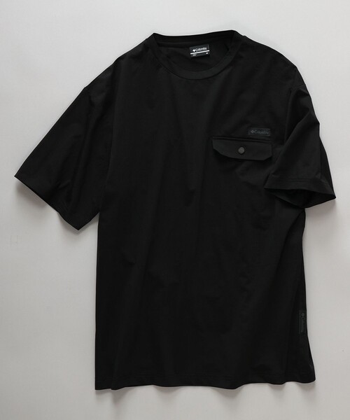 Columbia（コロンビア） tシャツ 速乾 限定展開 速乾 COLUMBIA BLACK