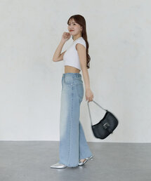 yuna デニム　♡ 完売品 Thevon（ゼヴォン） パンツ 「Yuna企画」ハイウエストストレートデニム