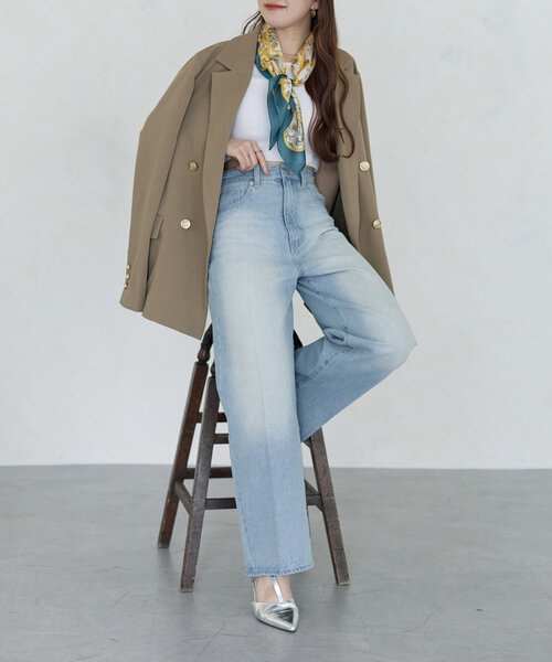 【新品未使用タグ付き】thevon. yunaデニム　Sサイズ YUNA企画】DENIM FOR ME〝私のためのデニム〟 | Thevon