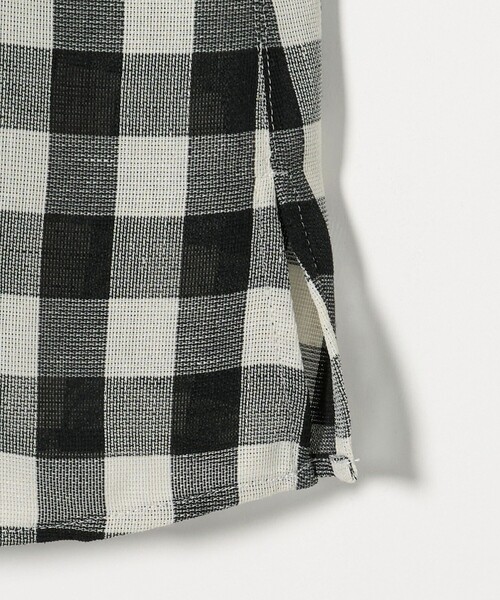 ブラウス シャツ メッシュ ショートスリーブ プルオーバー チェック レディース green label relaxing ブラウス シャツ メッシュ ショート
