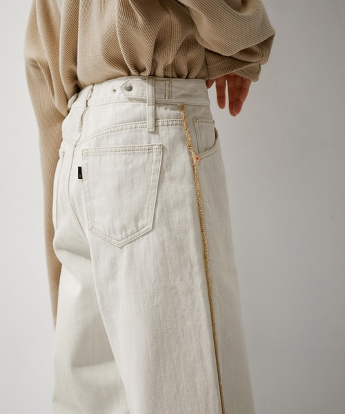 【38サイズ】アダムエロペ　デニム ADAM ET ROPE' 「ADAM ROPE'」 加工デニムパンツ 38 サックス