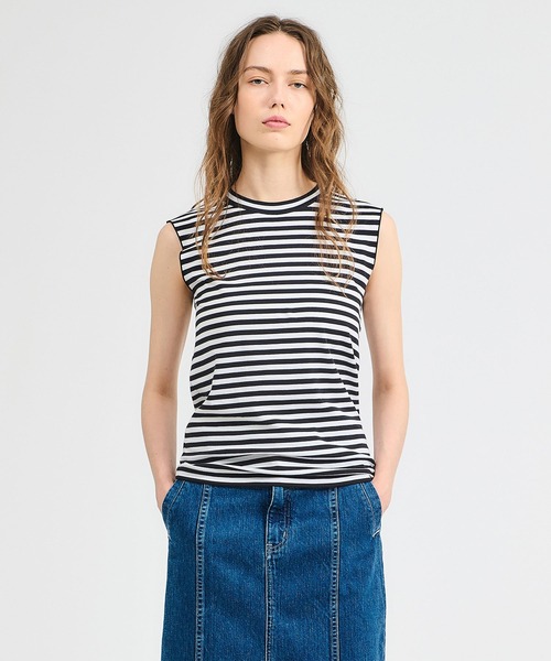 tシャツ GOOD PEOPLE GOOD STITCHING GOOD PRODUCT for ESTNATION / スムース ノースリーブ レデ