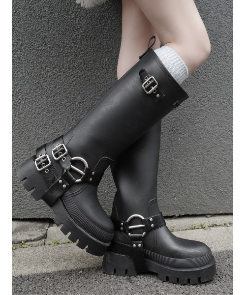 Darich♡新品ハーネスラバーブーツ【Ｓ】 Darich ブーツ ハーネスラバーブーツ レディース : ZOZOTOWN