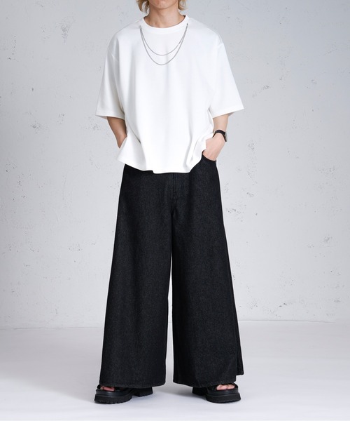 Ellno Loset マルチサイズ ジーンズ スーパーフレアバギーデニム