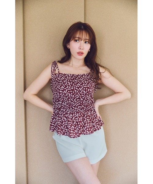 Her lip to チェリーキャミソール Her lip to キャミソール Cherry Pattern Strap Top : ZOZOTOWN Yahoo