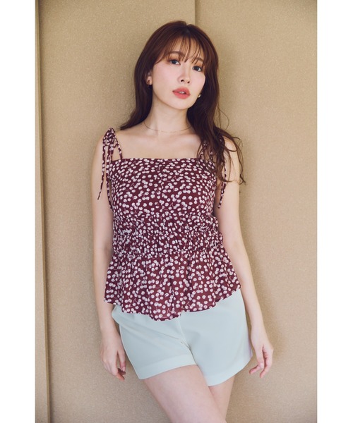 Her lip to チェリーキャミソール Her lip to キャミソール Cherry Pattern Strap Top : ZOZOTOWN Yahoo