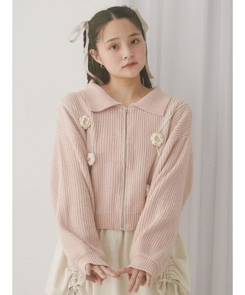 merry jenny カーディガン フリルニットソーカーディガン[品番：MKSW0037037]｜merry jenny