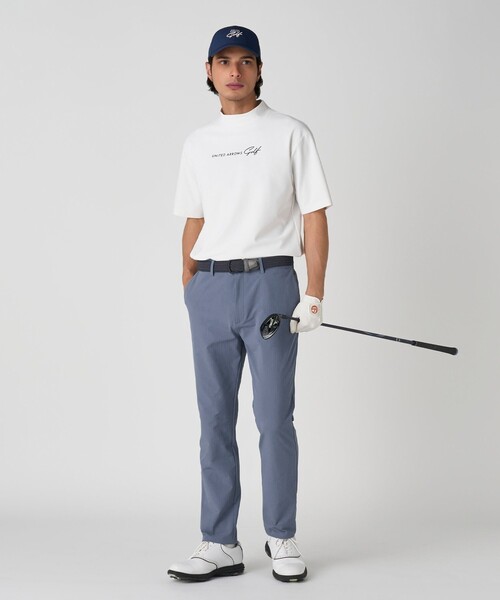 UNITED ARROWS GOLF モックネック　ポロシャツ UNITED ARROWS GOLF tシャツ メンズ ロゴ モックネック