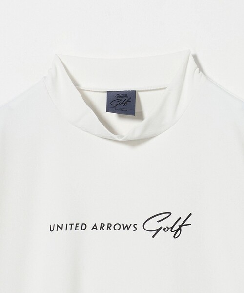 UNITED ARROWS GOLF tシャツ メンズ ロゴ モックネック