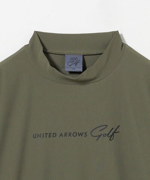UNITED ARROWS GOLF モックネック　ポロシャツ メンズ ロゴ モックネック ポロシャツ（Tシャツ/カットソー