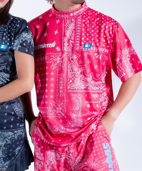 スターターゴルフ BANDANA モックネック Tシャツ ハーフパンツ STARTER（スターター） tシャツ 「STARTER GOLF」スターターゴルフ