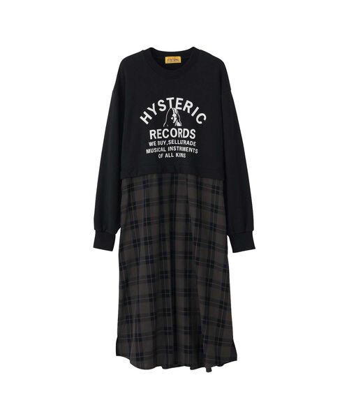 【HYSTERIC GLAMOUR】ワンピース　チュニック　黒　レディースM相当 HYSTERIC GLAMOUR ワンピース、チュニック｜ファッション