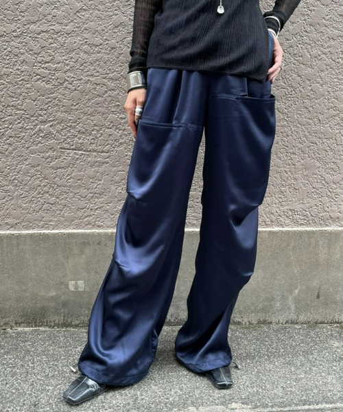AIC. 「AIC.」 カーゴパンツ FREE ネイビー レディース