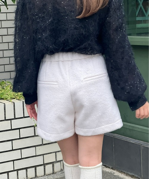 Olu.（オルドット） パンツ シャギータックショートパンツ