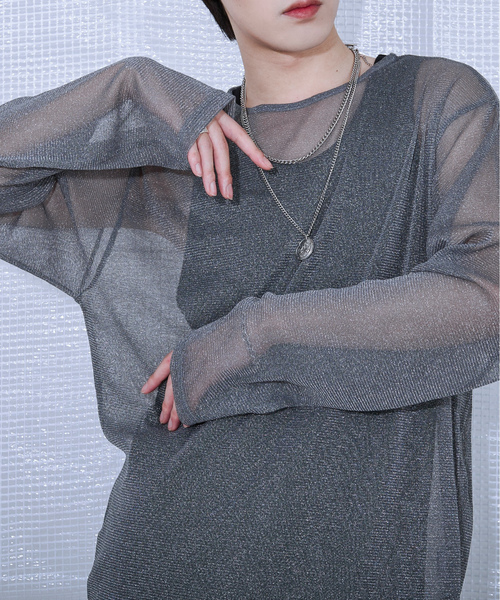 「Ellno Loset」 長(zhǎng)袖Tシャツ MEDIUM ブラック メンズ