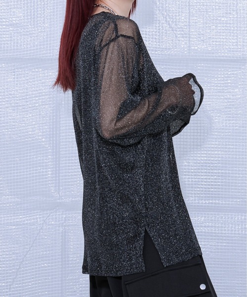 「Ellno Loset」 長(zhǎng)袖Tシャツ MEDIUM ブラック メンズ
