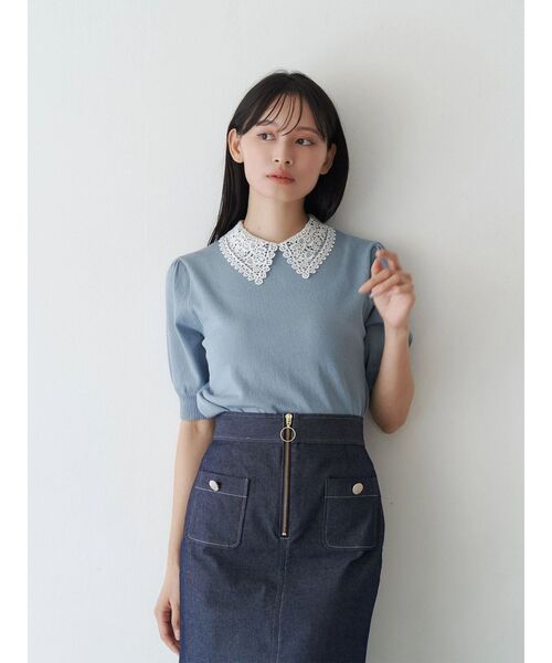トーナル　スカート TONAL（トーナル） スカート バイカラーZIPマーメイドスカート