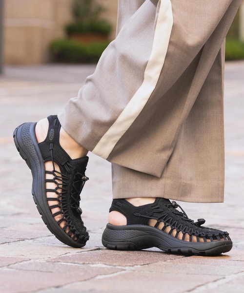 KEEN 「KEEN」 フラットサンダル 23.5cm ブラック レディース KEEN 「KEEN」 フラットサンダル 23.5cm ブラック レディース