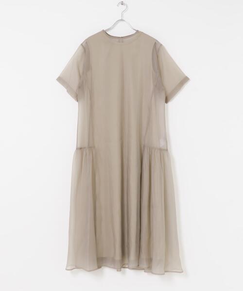ワンピース ELENDEEK SHEER LAYERED CUT ONE-PIECE : ZOZOTOWN Yahoo