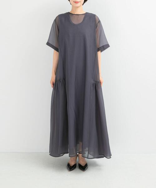 【新品】ELENDEEK ISETAN新宿 デザイナーズ ワンピース ワンピース ELENDEEK SHEER LAYERED CUT ONE-PIECE : ZOZOTOWN Yahoo