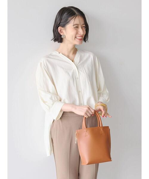 「AMERICAN HOLIC」 7分袖ブラウス L アイボリー レディース