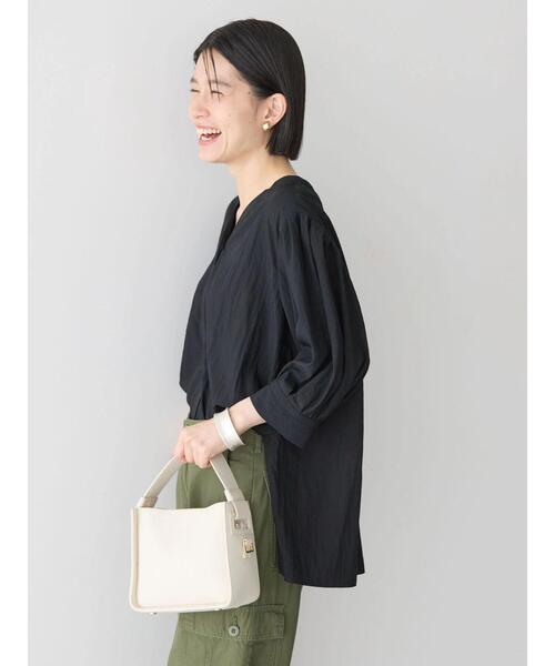 「AMERICAN HOLIC」 7分袖ブラウス L アイボリー レディース