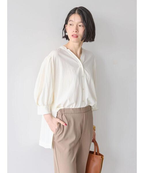 「AMERICAN HOLIC」 7分袖ブラウス L アイボリー レディース