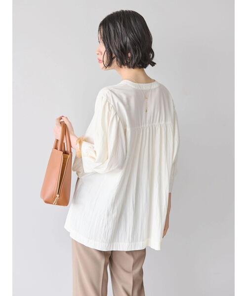 「AMERICAN HOLIC」 7分袖ブラウス L アイボリー レディース