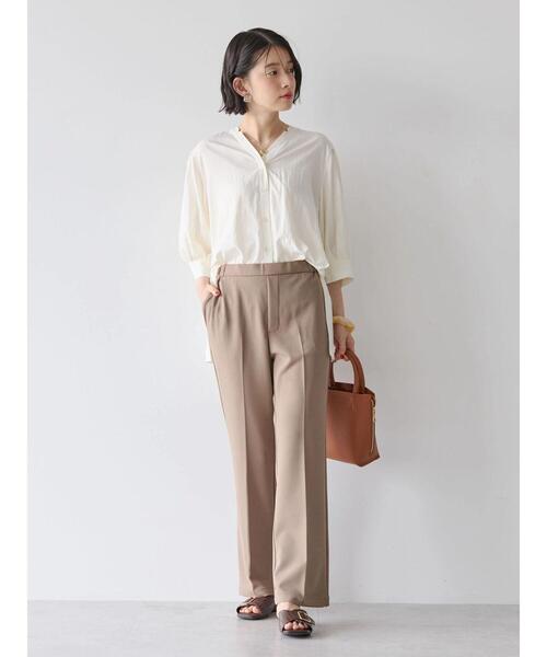 「AMERICAN HOLIC」 7分袖ブラウス L アイボリー レディース