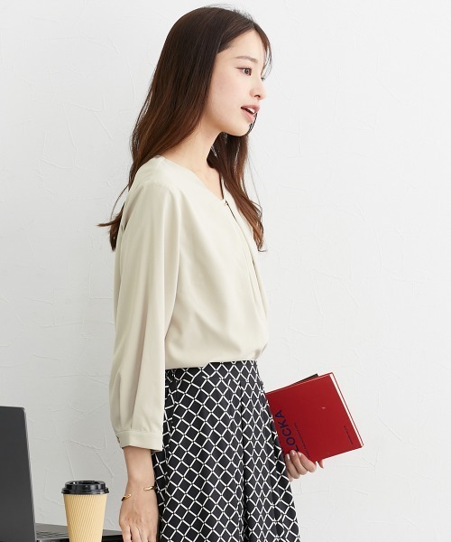 「7days Life Styling」 「Silent Majority」長袖ブラウス L オフホワイト レディース