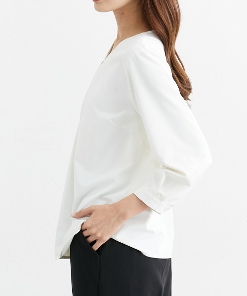 「7days Life Styling」 「Silent Majority」長袖ブラウス L オフホワイト レディース