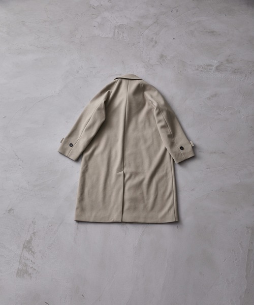 「CLEL」 ステンカラーコート M グレー メンズ_画像2