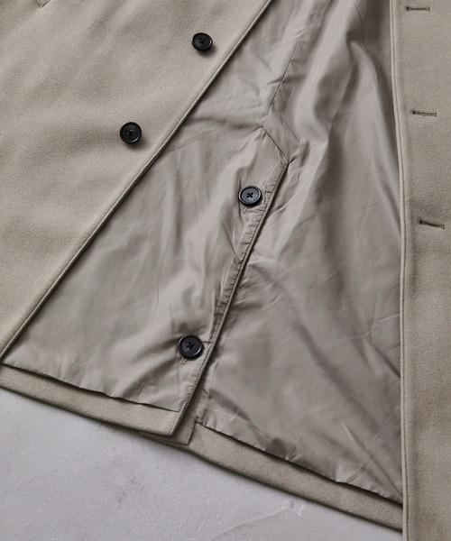 「CLEL」 ステンカラーコート M グレー メンズ_画像7