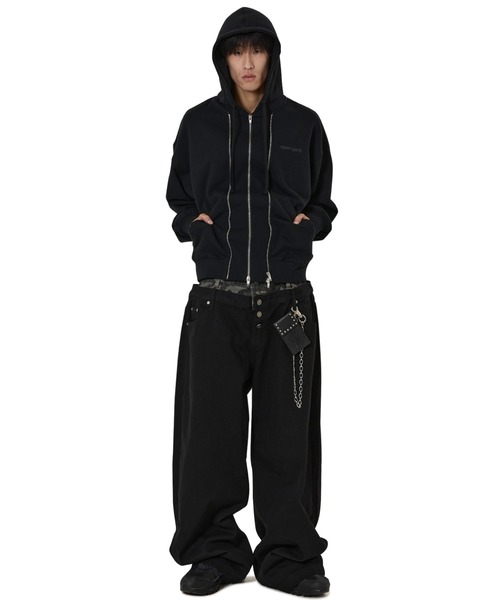 OY（オーワイ） パーカー 「OY/オーワイ」LAYERED STUD HOODIE ZIP UP