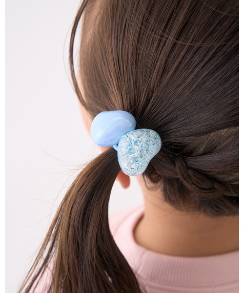 ヘアゴム AV-FBC02 Lycee mine バレエシリーズ」ラメハートヘアゴム2Pセット : ZOZOTOWN