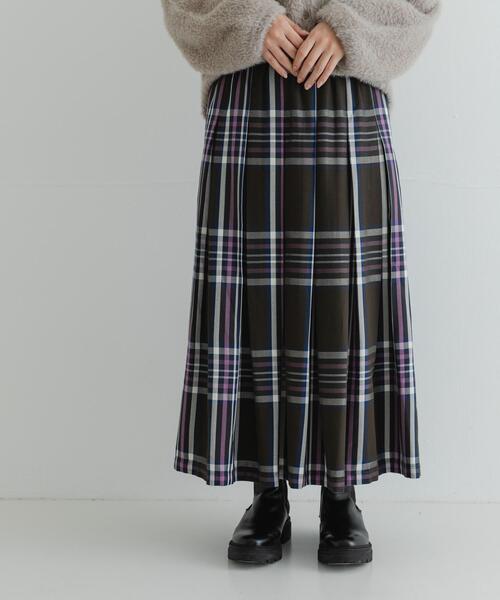 URBAN RESEARCH Sonny Label スカート タックチェックイージースカート