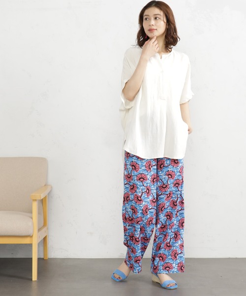 「FOUND GOOD」 半袖ブラウス M ブラウン レディース_画像5