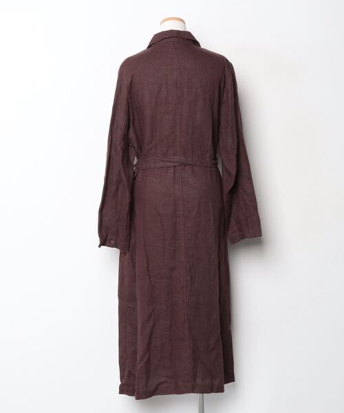 「fog linen work」 コート - ブラウン レディース_画像2