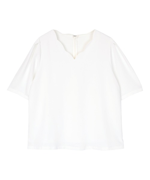 「ur's」 半袖ブラウス S ホワイト レディース_画像2