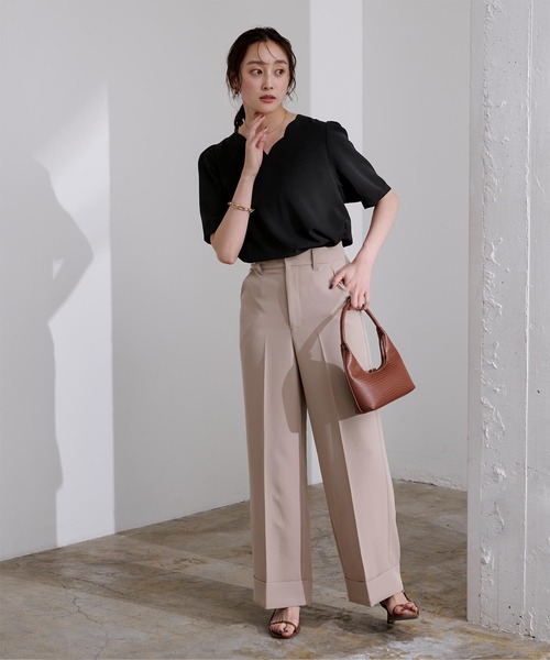 「ur's」 半袖ブラウス S ホワイト レディース_画像7