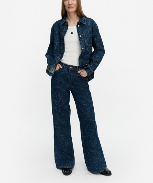 marimekko ブラウス 34 marimekko（マリメッコ） ブラウス シャツ Pilkkoa Unikko / Overshirt