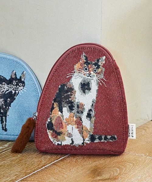 studio CLIP（スタディオクリップ） ポーチ ジャガードマチ付きポーチ