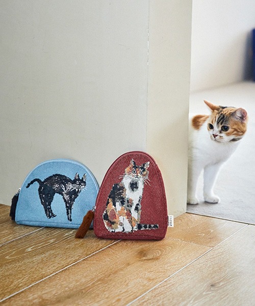 studio CLIP（スタディオクリップ） ポーチ ジャガードマチ付きポーチ