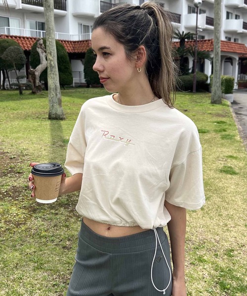 「ROXY」 半袖Tシャツ M ホワイト レディース_画像5