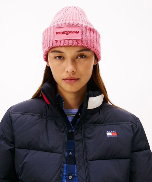 TOMMY JEANS（トミー・ジーンズ） ニット帽 ニットキャップ スクリプト