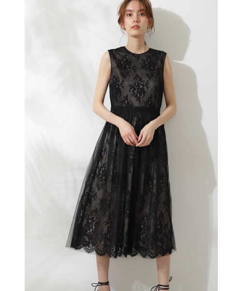 「JILL STUART」 ノースリーブワンピース 4 ブラック レディース_画像4