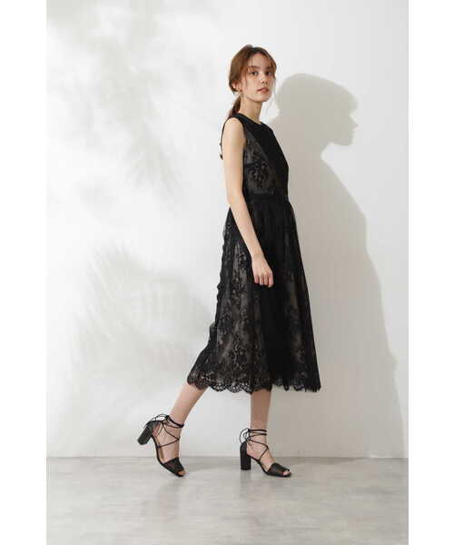 「JILL STUART」 ノースリーブワンピース 4 ブラック レディース_画像5