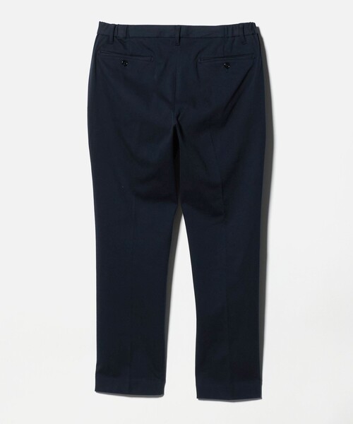 【NAVY】ウールライク ニット ノープリーツ スラックス-ウォッシャブル-<A DAY IN THE LIFE> A DAY IN THE LIFE スラックス ウールライク ニット ノープリーツ